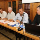 Carlos Pollán en la asamblea celebrada en la tarde de ayer.