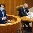 El presidente de la Junta de Castilla y León, Alfonso Fernández Mañueco, comparece a petición propia en las Cortes. NACHO GALLEGO