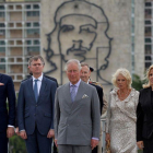 El príncipe Carlos de Inglaterra y su comitiva en la Habana, Cuba.