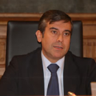 El magistrado Enrique López durante un acto en la Diputación de León