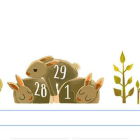 Google homenajea hoy con este Doodle al año Bisiesto.