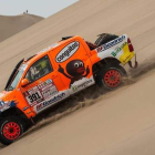 Las dunas acompañarán las primeras cinco jornadas a Calleja en su reto de acabar el Dakar. DL