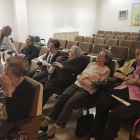 Actividad de relajación en la residencia de ancianos municipal Virgen del Camino en San Mamés