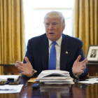Trump en el Despacho Oval.