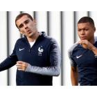 Griezmann y Mbappé, la esperanza de Francia para desarmar a Croacia, que también tiene otra dupla de lujo formada por Modric y Rakitic. FELIPE TRUEBA