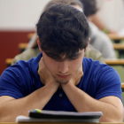 Un estudiante examinándose. FERNANDO OTERO