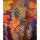 Una de las coloristas obras de Miguel Ángel Febrero.