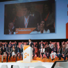 El presidente de Ciudadanos, Albert Rivera, durante su intervención en la Asamblea General. ZIPI