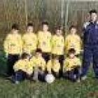 El equipo de los más pequeños en la escuela de fútbol de Villaquilambre