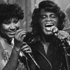 Aretha Franklin y James Brown, en 198