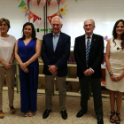 Responsables de la Junta, de Educación y del colegio Teleno. C.F.