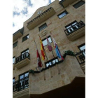 La fachada del Ayuntamiento de Bembibre.
