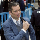 Urdangarín en una imagen de archivo llegando a la Audiencia de Palma. CLADERA