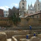 Restos arqueológicos del campamento militar romano «Principia» de la calle San Pelayo