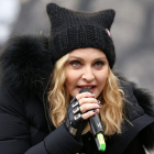 Madonna, el día de la marcha de las mujeres en Washington.
