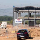 Las obras paralizadas de la planta de oxicombustión, en una foto de la pasada semana.