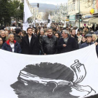 Manifestación en Ajaccio en favor de las reivindicaciones corsas, este sábado 3 de febrero.
