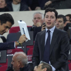 El Pequeño Nicolás, en el palco del Camp Nou.