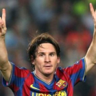 Messi durante un partido con el FC Barcelona.