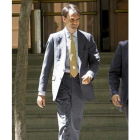 El juez Pablo Ruz, a la salida de la Audiencia Nacional.
