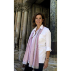Ana Rosa Quintana, frente al Santo Sepulcro de Jerusalén.