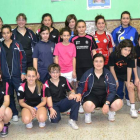 Las participantes en la Liga Regional Cadete femenina.