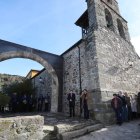 El arco reconstruido procedente de Santibáñez, luce desde ayer en Santa Marina de Torre. ANA F. BARREDO
