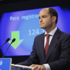 La presentación de los datos del paro, en una foto de archivo.  ZIPI