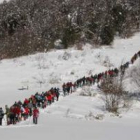 Un centenar de participantes acudieron en Panderruedas este fin de semana a la raquetada popular