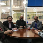 Foto facilitada de la reunión de representantes de USE y CEL. DL