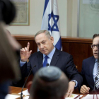 El primer ministro israelí Benjamin Netanyahu durante el Consejo de Ministros en Jerusalén el 25 de diciembre.