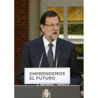 Rajoy, en su discurso de ayer.