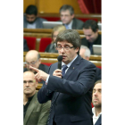 El presidente de la Generalitat, Carles Puigdemont. ANDREU DALMAU