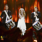 Emmelie de Forest canta su ‘Only teardrops’ en la final de Eurovisión el pasado sábado.
