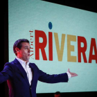 Albert Rivera durante la presentación de su candidatura a las primarias para la presidencia del Gobierno. EMILIO NARANJO