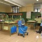 El agua afectó a dos aulas de Infantil del García Yebra.