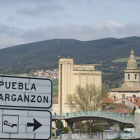 Vista general de La Puebla de Arganzón, en el Condado de Treviño (Burgos).