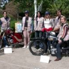 Las chicas de la organización del evento motero