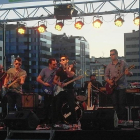 Imagen de un concierto de la banda The Morgans.