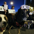 Manifestación por la ejecución de la perra Sota