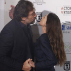Javier Bardem y Ángela Molina, también premiada. JUANJO MARTÍN