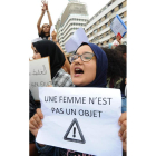 Protesta por la inseguridad en las calles.  ABDELHAK SENNA