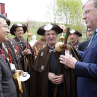 Kenji Hirata, presidente de la Embajada de Japón, junto a Gutiérrez Perrino y Silván, ayer. RAMIRO