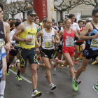 Fermín, con el dorsal 5 en la última edición de la Media Maratón de León donde acabó en los puestos de privilegio.