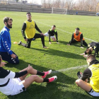 La plantilla de la Cultural prepara el partido del domingo en El Helmántico. CYDL