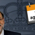Mariano Rajoy, en una rueda de prensa que ofreció ayer.