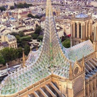 El estudio de Vincent Callebaut propone que la nueva Notre Dame sea una granja hidropónica.