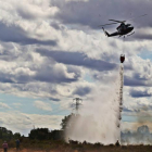 Incendio forestal en los depósitos de agua de Oteruelo (Archivo)