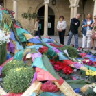 Isabel Carrasco, durante la inauguración de la muestra floral en el Palacio de los Guzmanes.