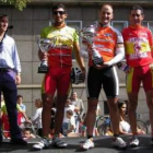 Uno de los podios de la prueba celebrada en la capital leonesa.